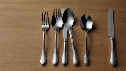 cutlery mock up,fork and spoon