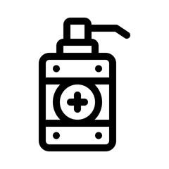 hydroalcoholic gel line icon