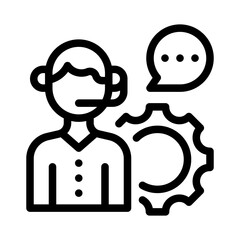 it support line icon