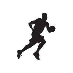 Fototapeta na wymiar Basketball player sports icon man vector game design.