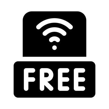 free wifi glyph icon