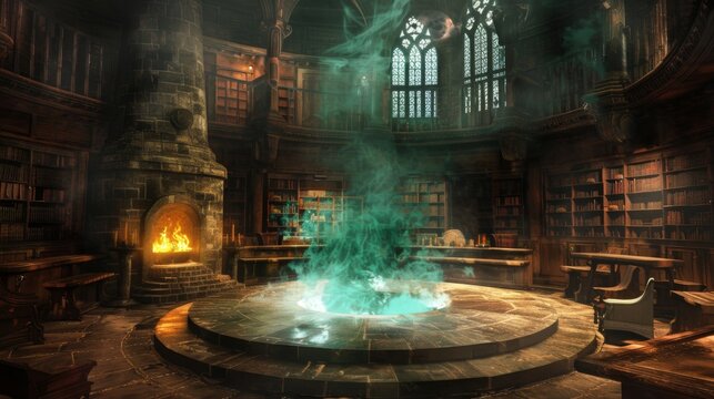 As the teacher a wise and ancient sorcerer circled the room his eyes ling with knowledge the students strained to catch every word . .