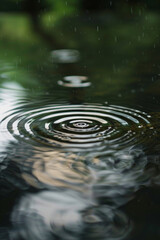 The rhythmic patterns of ripples in a tranquil rock pool, with the gentle movement of water creating a mesmerizing minimalist composition that invites contemplation.