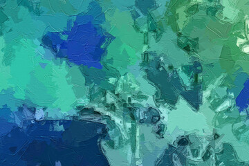 Oil painting and various flowers, leaves, chrysanthemums, birds, beautiful wedding illustrations