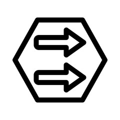 fast forward line icon