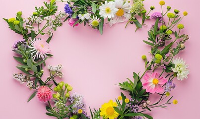 Obraz premium 꽃하트