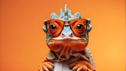 Cool Chameleon, Chameleon in Shades & Hat, Groovy Gecko: Sunglasses, Hat & Headphone Fun, 