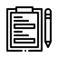 questionnaire line icon