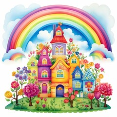 Rainbow Brights, Bold rainbow colors for a whimsical and playful feel