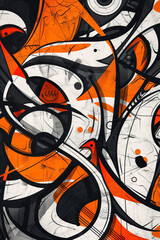 graffiti style modern painting