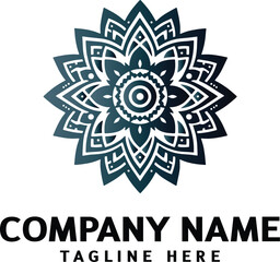 Mandala logo design. Abstract beauty Mandala. Floral ornament. Decorative circle ornament style