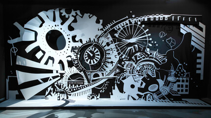 Obraz premium gears and cogs