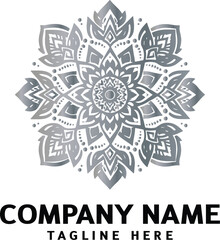 Mandala logo design. Abstract beauty Mandala. Floral ornament. Decorative circle ornament style