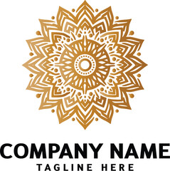 Mandala logo design. Abstract beauty Mandala. Floral ornament. Decorative circle ornament style