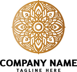 Mandala logo design. Abstract beauty Mandala. Floral ornament. Decorative circle ornament style