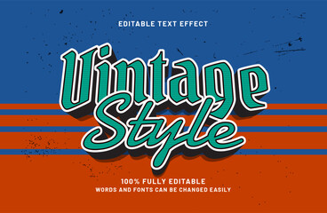 Obraz premium vintage style editable text effect in classic style