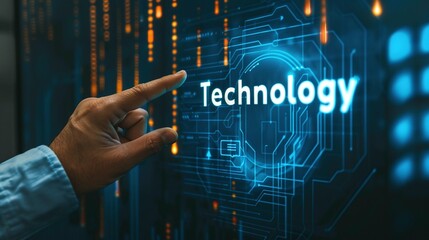 Obraz premium Explore the future with our image depicting digital transformation and next-gen technology, symbolizing innovation and business evolution. Perfect for tech-themed projects.