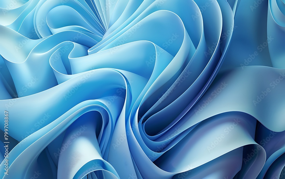 Aufkleber abstract 3d rendering of wavy surface