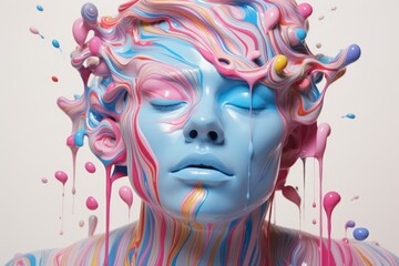 Surreal Colorful Portrait