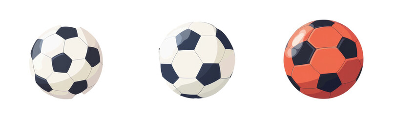 Naklejka premium PNG images of soccer ball