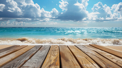 Naklejka premium summer time holiday background, tropical beach island happy day bright sunshine, tropical fruits. Creative minimal summer idea