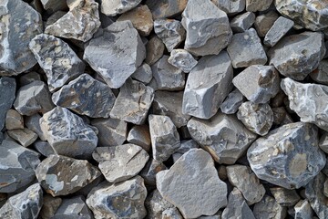 Gravel stone background texture for construction or background textured - generative ai