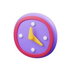 Purple, Yellow 3D illustration Icons Set.