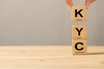 KYC or know your customer with business verifying the identity of its clients. Customize to the...
