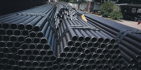 Black steel pipe for construction materials, steel, which is a group of construction steel...