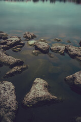 a la orilla del lago