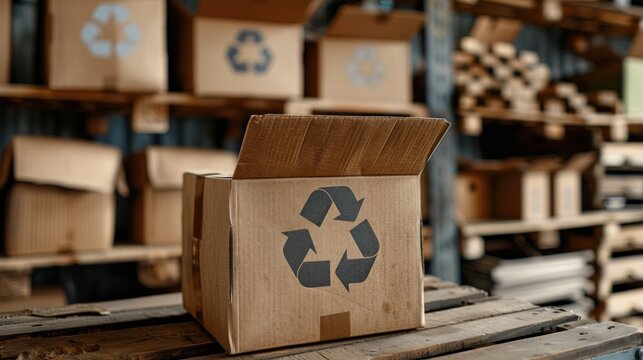 Describe the process of recycling the box. How does it contribute to sustainability efforts?