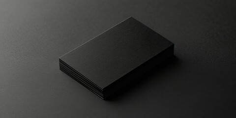 Business card on black background,black and white paper