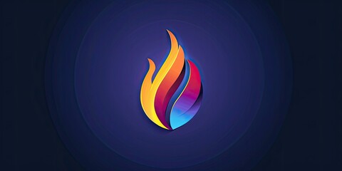 Business logo with flame concept