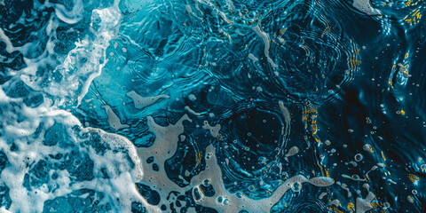 Surface Of Troubled Water Photo For Background Or Other Graphic Designs Created Using Artificial...