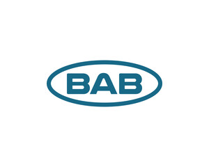 BAB logo design vector template