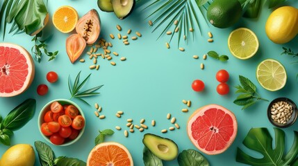 Craft a set of dynamic 3D banners for online health food markets featuring rotating images of their bestselling products