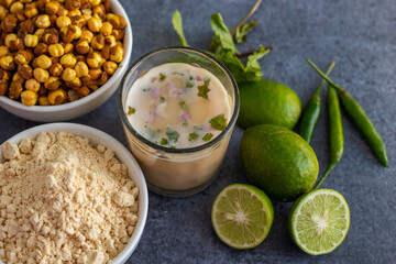 selective focus of healthy drink 