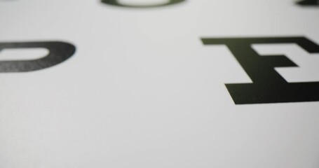 Eye chart with letters macro