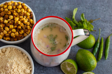 selective focus of healthy drink 