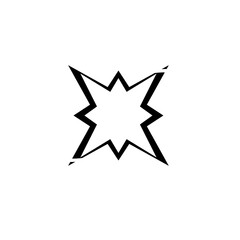 Obraz premium Retro Y2K star elements. Universal shapes for design, projects, posters, banners and business cards. Elements collection 