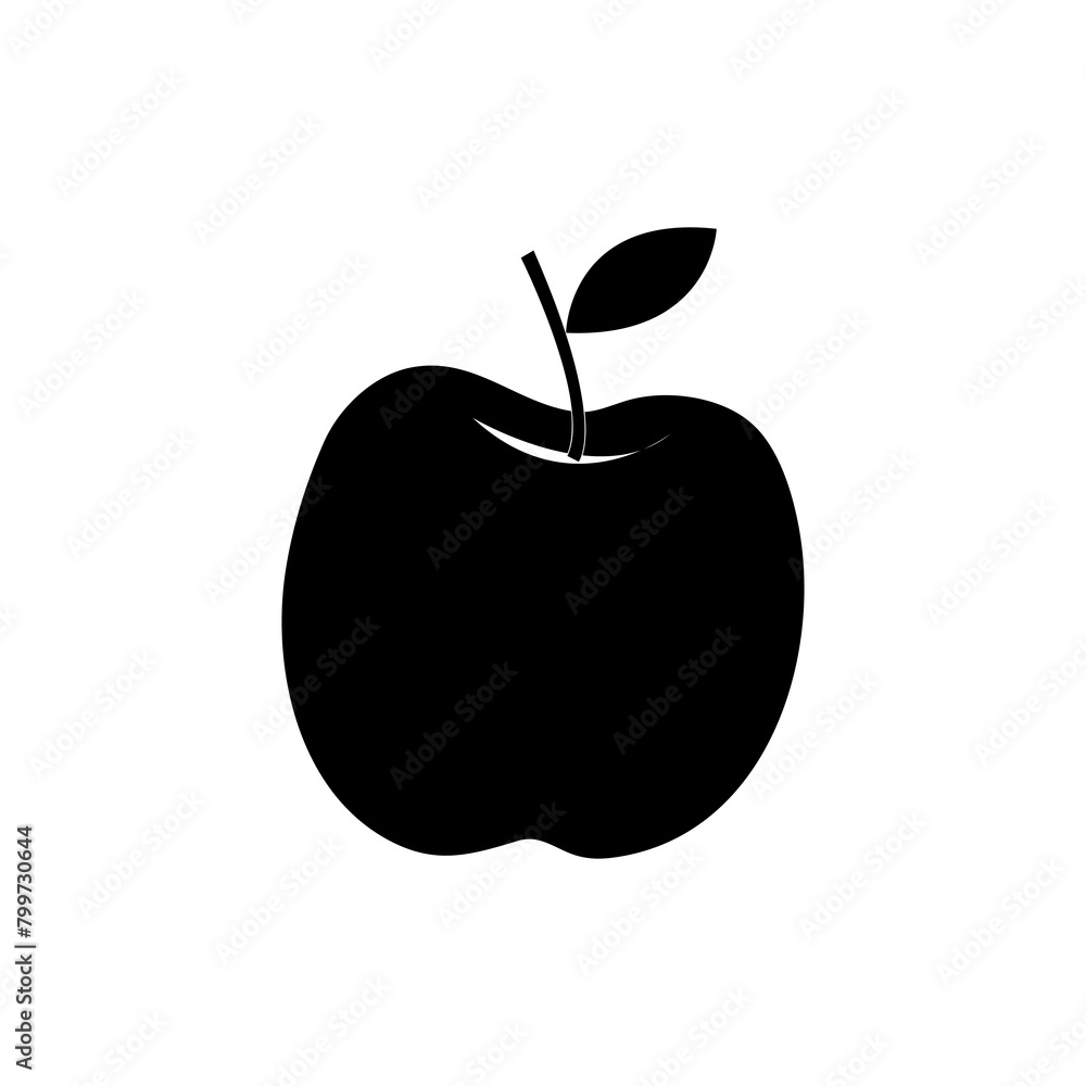 Poster apple icon.vector flat trendy style illustration for web and app..eps