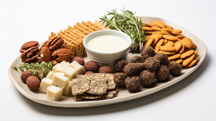 Plates host an assortment of cannabis-infused snacks, offering a flavorful and diverse selection for indulgence or social enjoyment.
