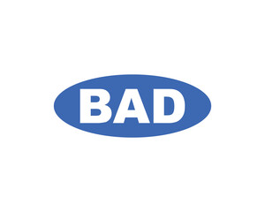 BAD logo design vector template