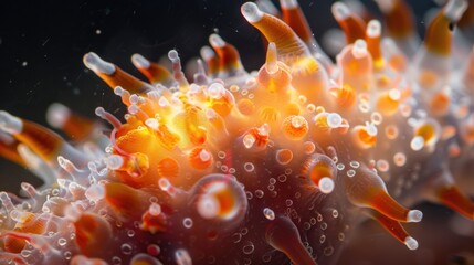 Macro shot of a sea cucumber