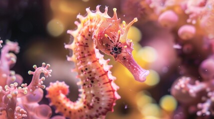 Macro shot of a seahorse
