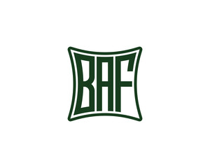 BAF logo design vector template