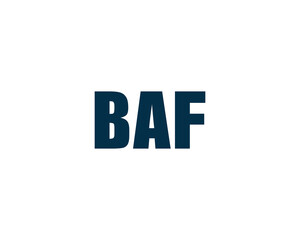 BAF logo design vector template