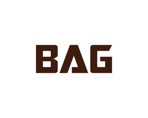 BAG logo design vector template