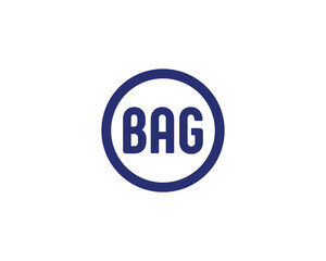 BAG logo design vector template