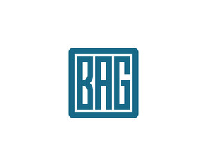 BAG logo design vector template